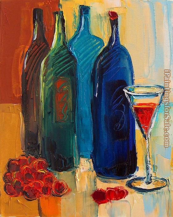 Maya Green Evening of wine Painting